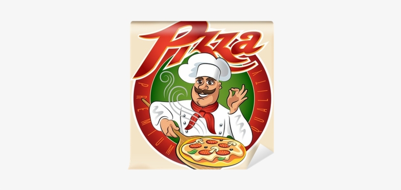 Vector Illustration Isolated On A White Background - Pizzachef Clipart, transparent png #2869677