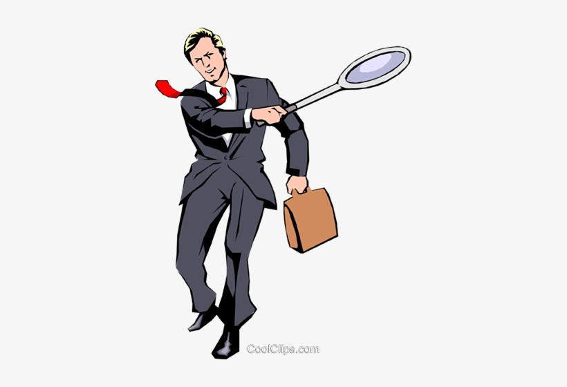 Businessman Tennis Player Royalty Free Vector Clip - Clip Art, transparent png #2869912