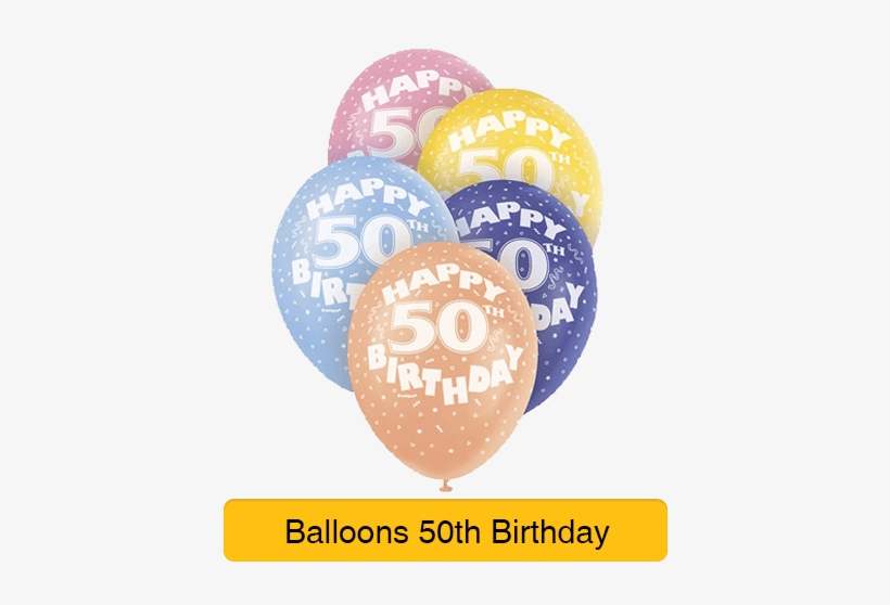 Age 50 - 50th Birthday - Balloons - Helium Balloons - Age 60, transparent png #2870061
