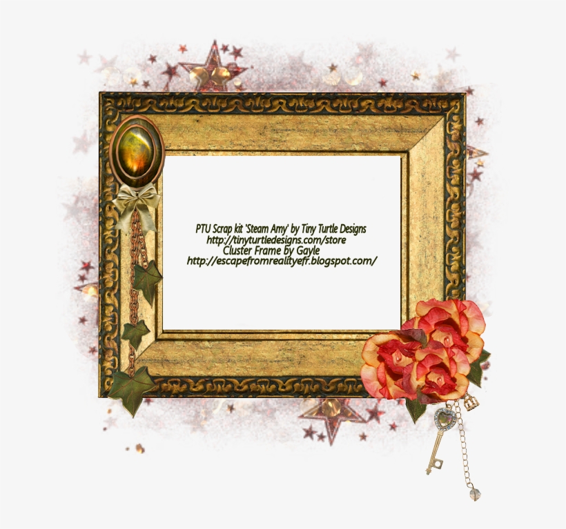 By Gayle - Cluster Steampunk Frame Ftu, transparent png #2870193