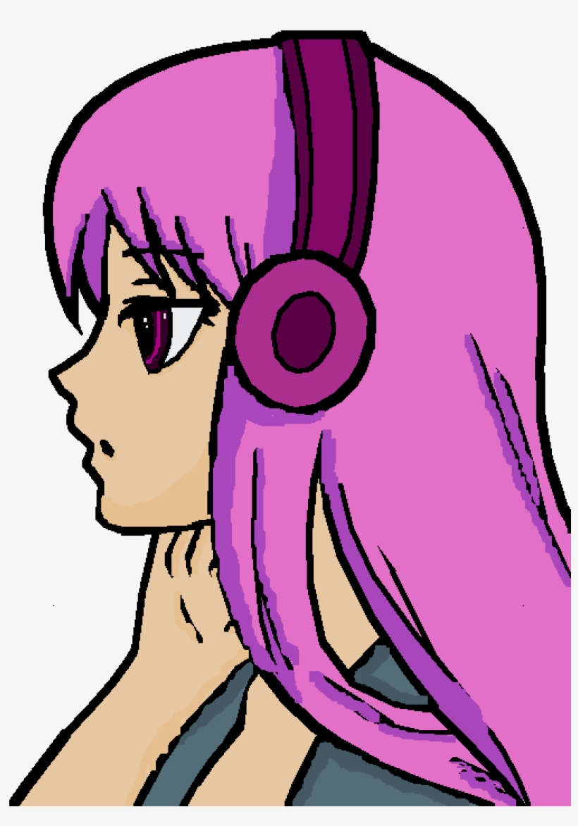 Anime Girl - Jacksepticeye Art As A Girl, transparent png #2870308