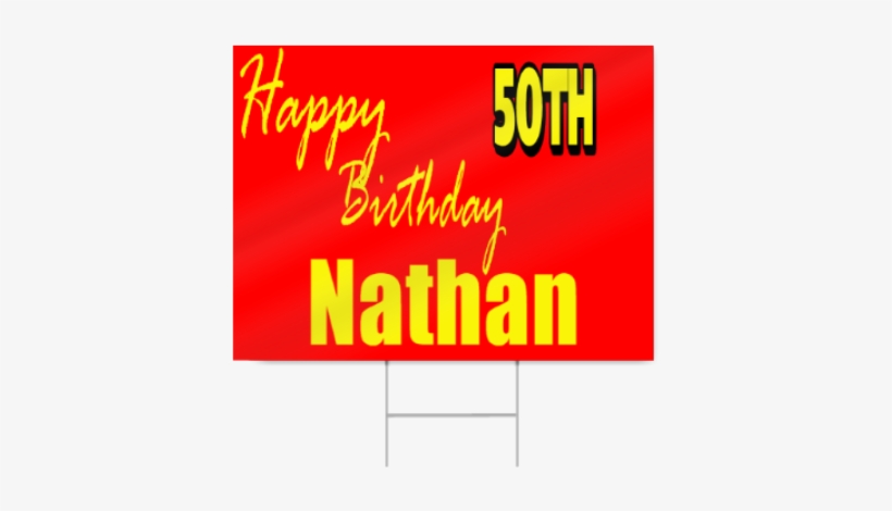 Custom 50th Birthday Sign - Poster, transparent png #2870523