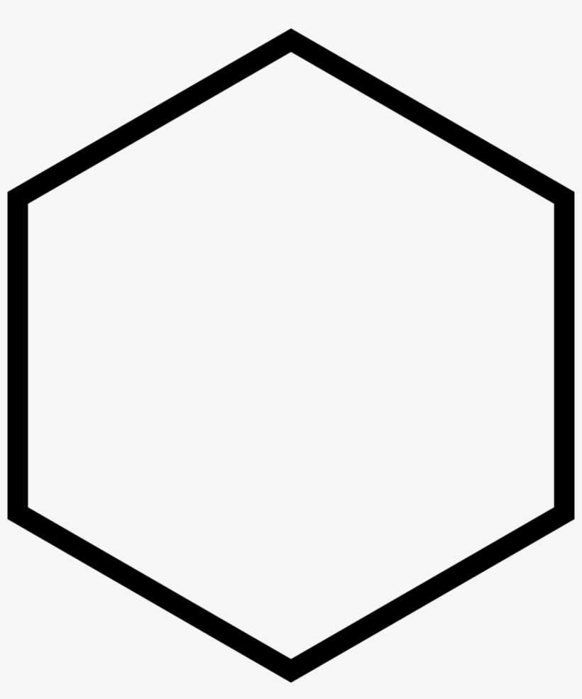 Hexagon Comments - Cyclohexane Skeletal Formula, transparent png #2870768