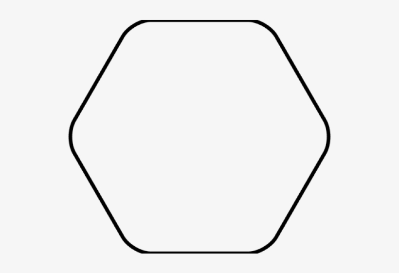 Hexagon Png Transparent Images - Line Art, transparent png #2870922