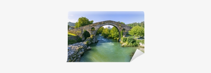 Roman Stone Bridge In Cangas De Onis Wall Mural • Pixers® - Paisajes Mas Bonitos De Peru, transparent png #2871596
