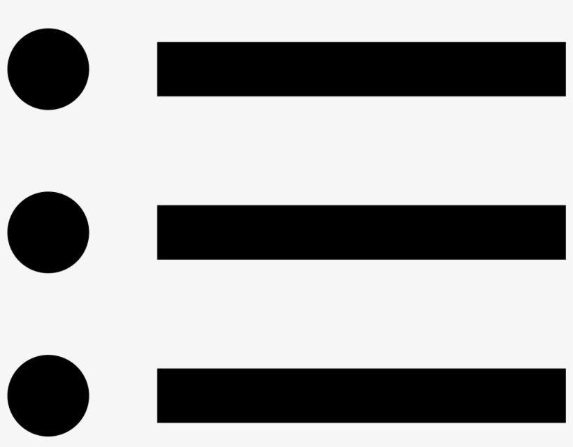 The Icon List Is Four Thick Lines, Stacked On Top Of - Beanmachine, transparent png #2871713