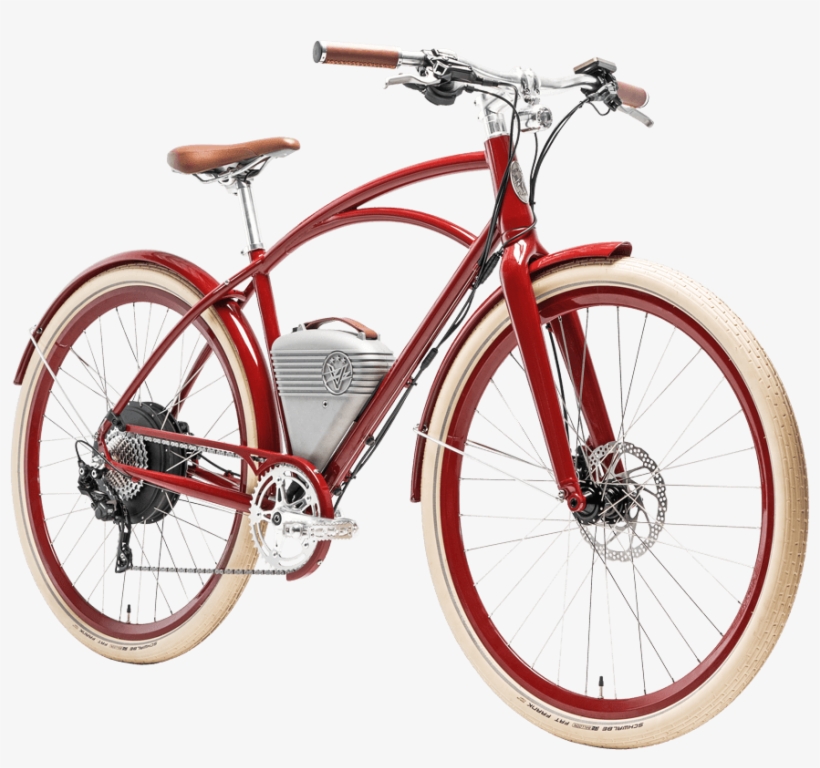 Download - Vintage Electric Bike Png, transparent png #2871816