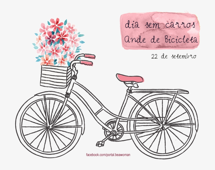 Dia Sem Carross - Bicycle Illustration, transparent png #2872065