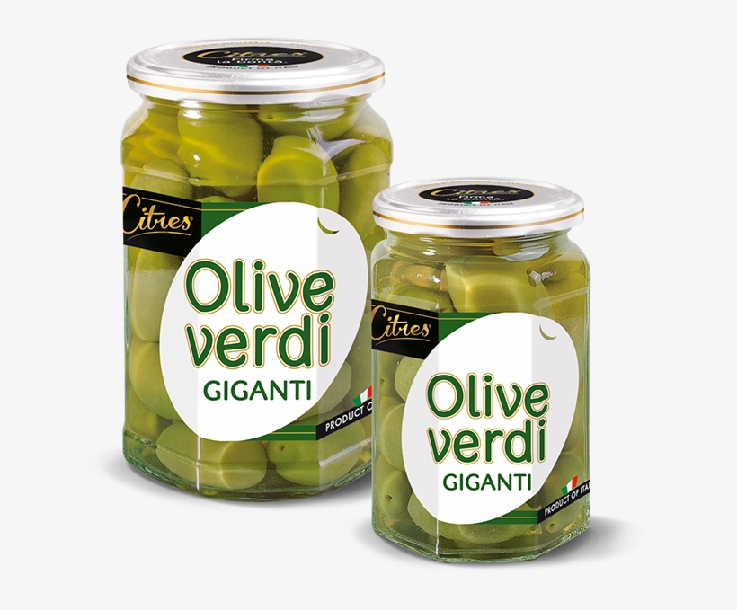 Green Olives - Citres Olive Giganti Verdi - Gr.540, transparent png #2872139