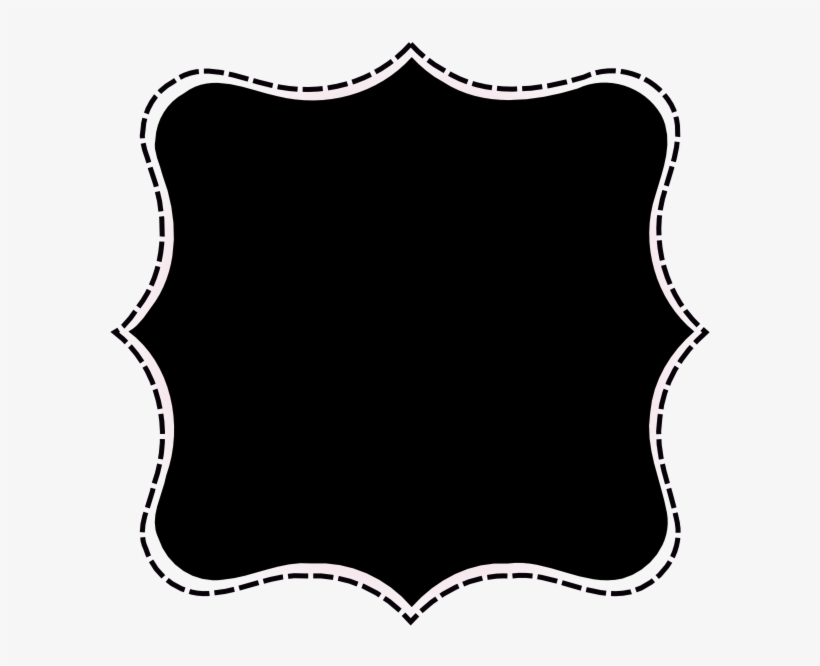 Moldura Dark Pontilhada - Cuadros De Texto Png, transparent png #2872402