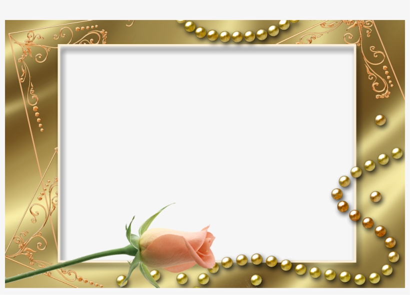 Gold Picture Frame Png Wedding, transparent png #2872514