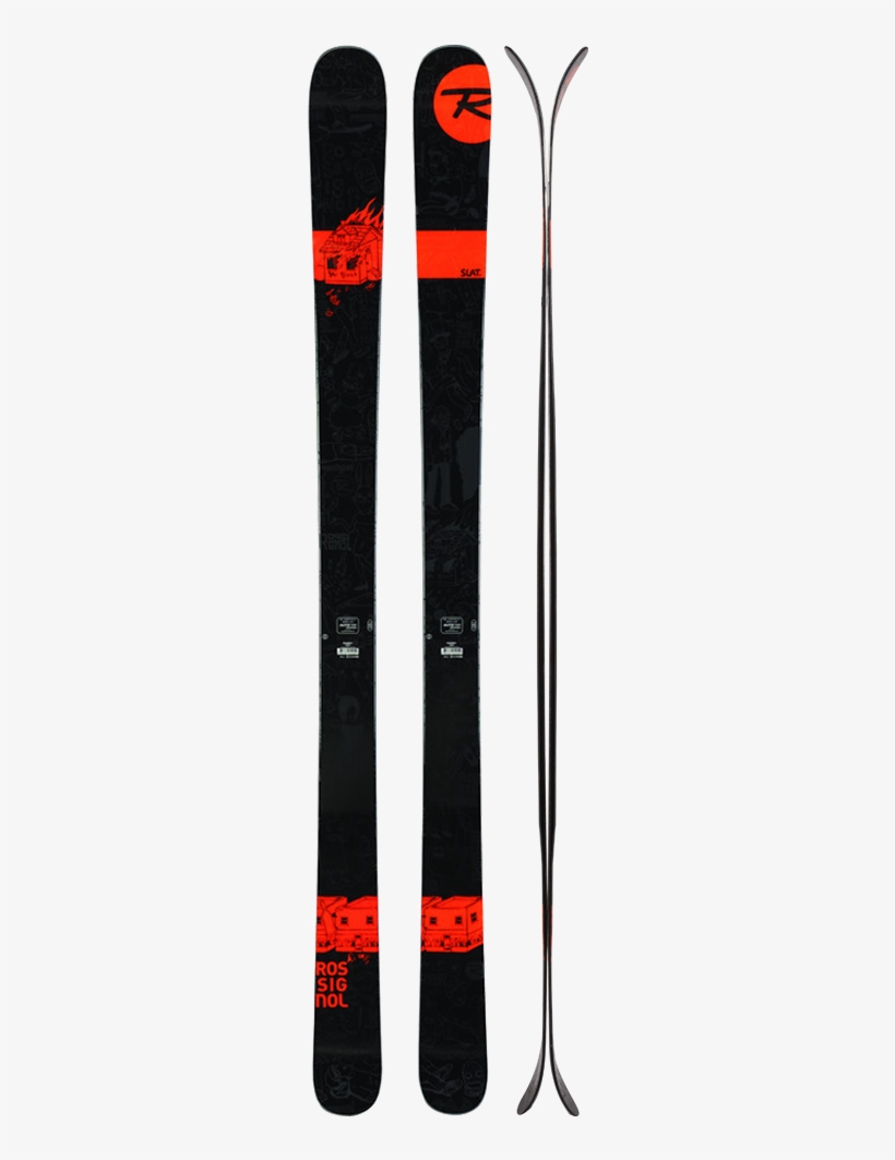Rossignol Slat Mens Skis - Flat - 174cm - 2014, transparent png #2873026