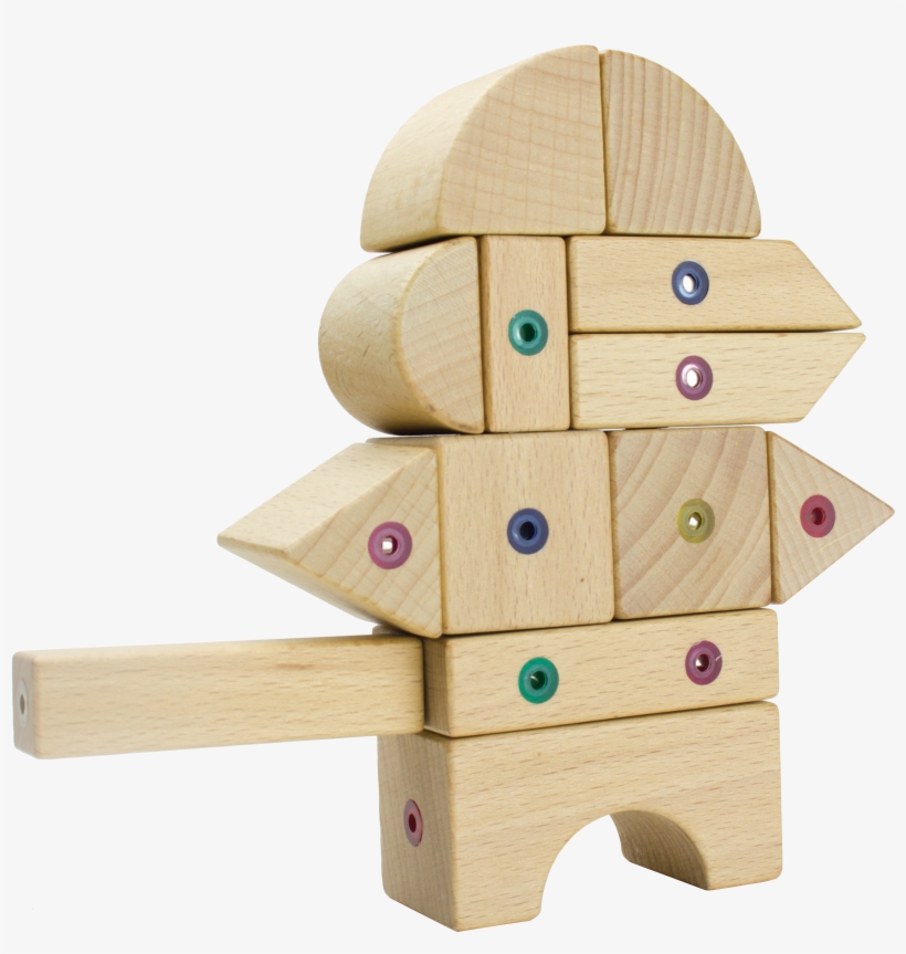 Magnetic Wooden Building Blocks, 21 Piece Explorer - Magnetic Wooden Building Toy, transparent png #2873155