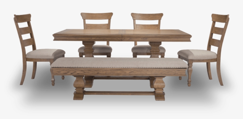 Riverdale 6 Piece Set With Wood Side Chairs & Storage - Valgomojo Komplektas Andria, transparent png #2873407