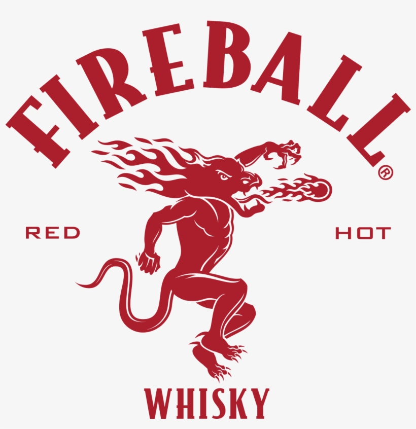 Pms Fireball Logo On A Transparent Background - Fireball Cinnamon Whiskey Logo, transparent png #2873451