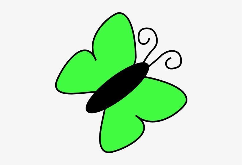 How To Set Use Light Green Butterfly Clipart - Butterfly Clip Art, transparent png #2873933