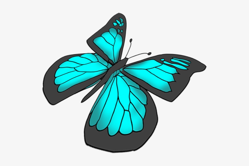Black Swallowtail Flying, Free Butterflies Drawing - Drawing, transparent png #2874059