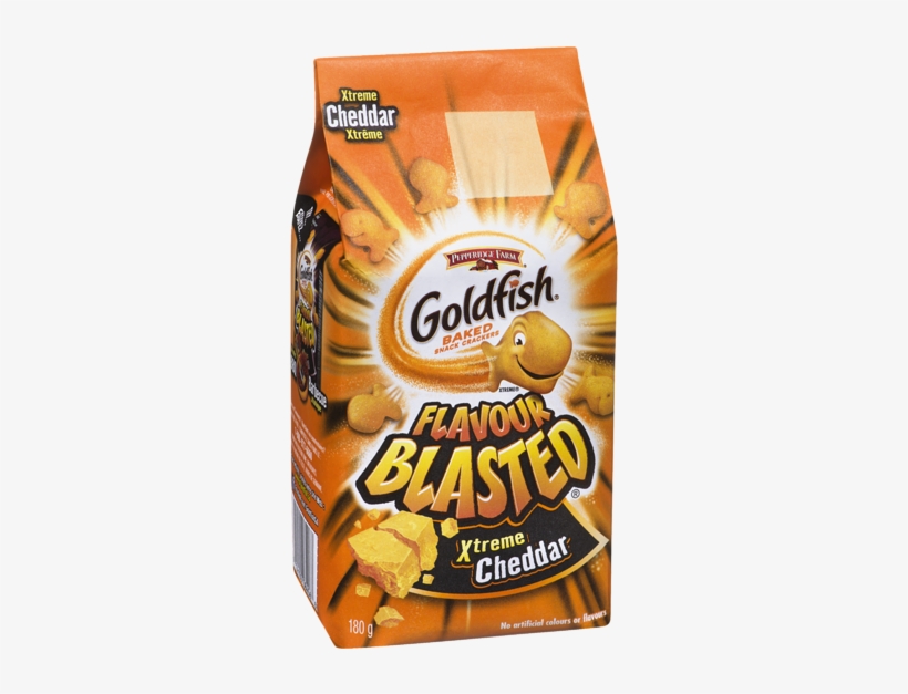 Goldfish Crackers Flavor Blasted - Goldfish Flavour Blasted Screamin' Salt & Vinegar, transparent png #2874233