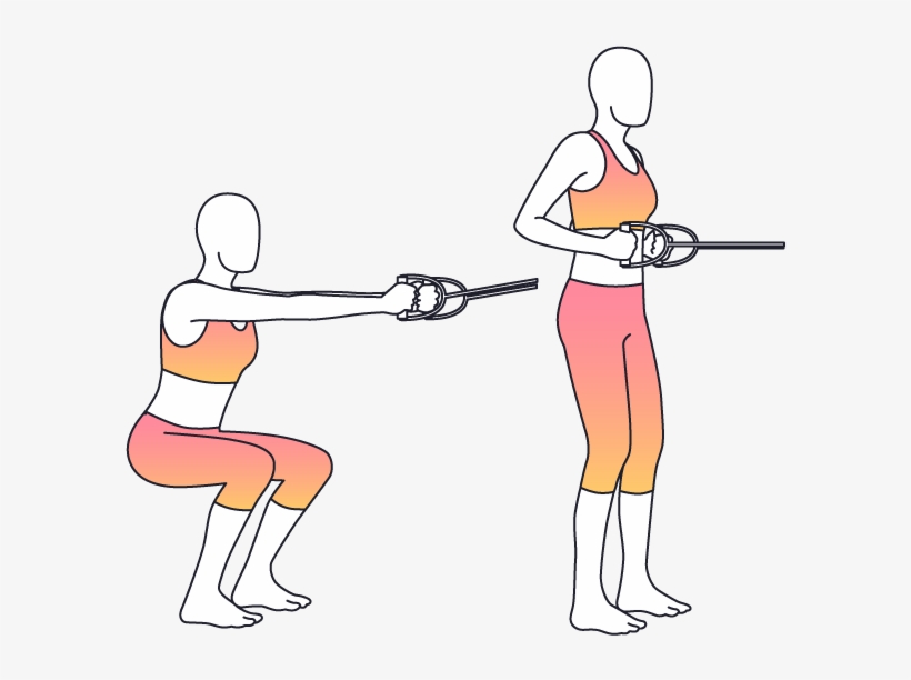 Begin In Standing With The Band Anchored At Waist Height, - Physera, Inc., transparent png #2874475