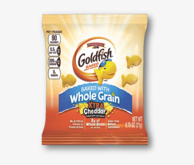 Whole Grain Xtra Cheddar Goldfish 300ct - Pepperidge Farm Goldfish Baked With Whole Grain Hot'n, transparent png #2874610