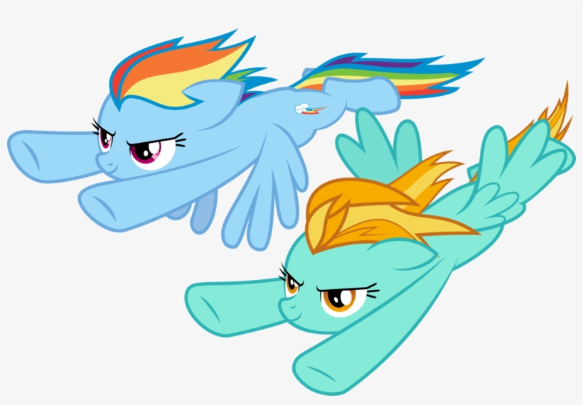 Drakizora, Lightning Dust, Rainbow Dash, Safe, Simple - Mlp Rainbow Dash X Lightning Dust, transparent png #2874846