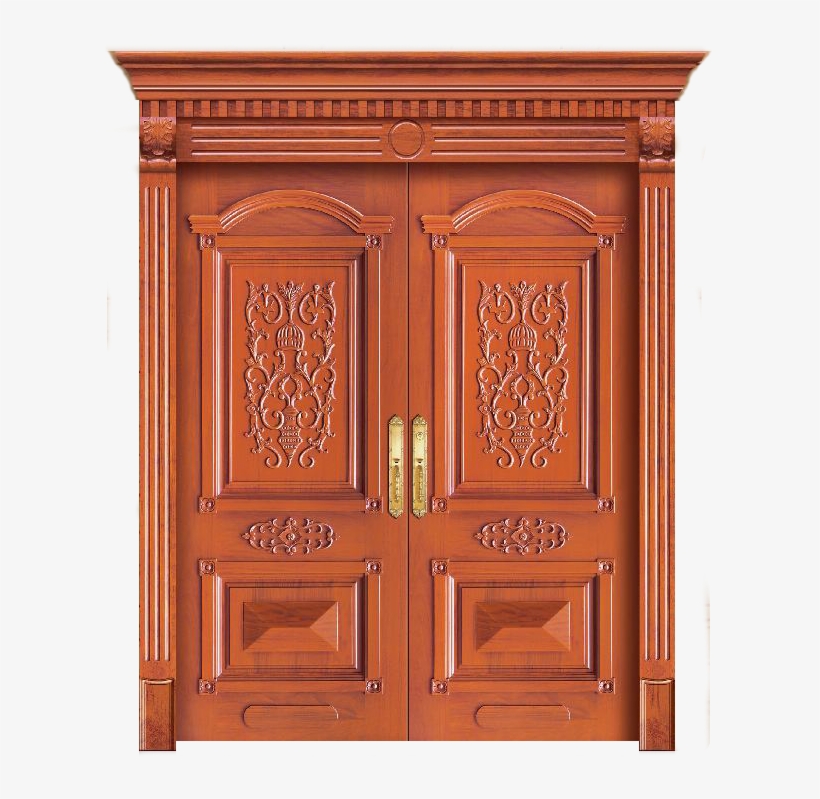 Wooden Exterior Door Gsp1-003 - Classic Door Png, transparent png #2874986