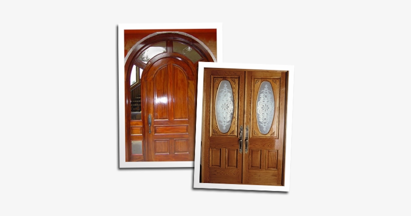 Arched Top Mahogany Entry Door And Custom Oak Entry - Man Door, transparent png #2875164