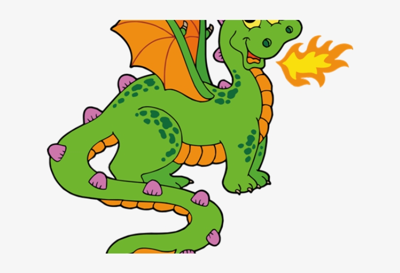 Cute Dragon Clipart - Cartoon Dragon Transparent Background - Free  Transparent PNG Download - PNGkey