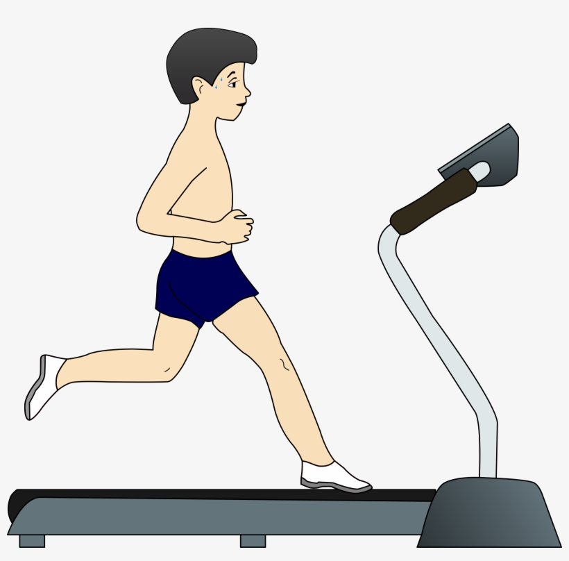 This Free Icons Png Design Of Boy Running On Treadmill, transparent png #2875245