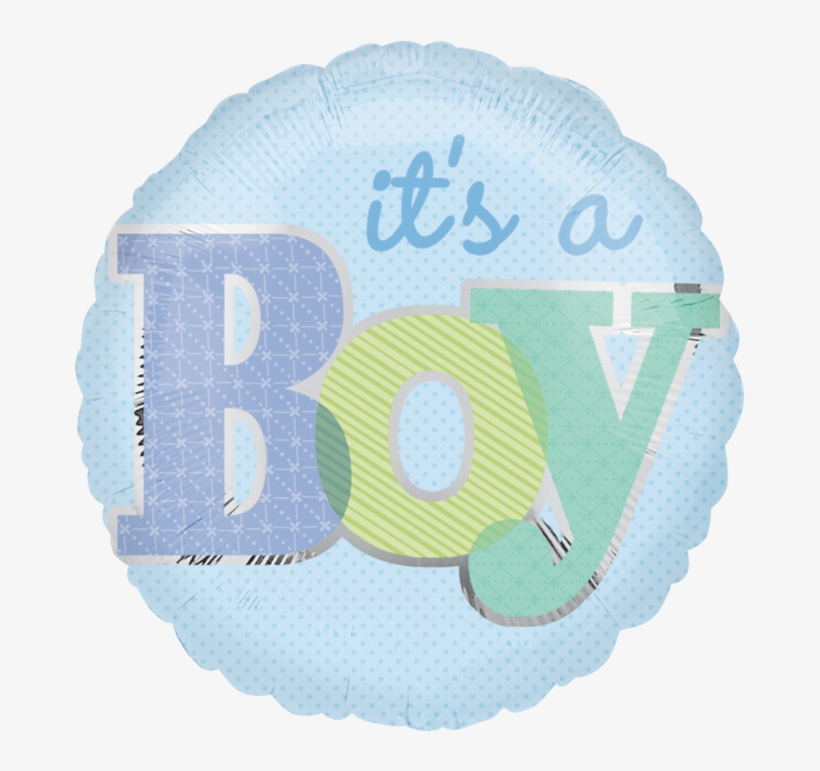 18" It's A Boy Type - 46cm Discount It's A Boy Type Balloon, transparent png #2875320