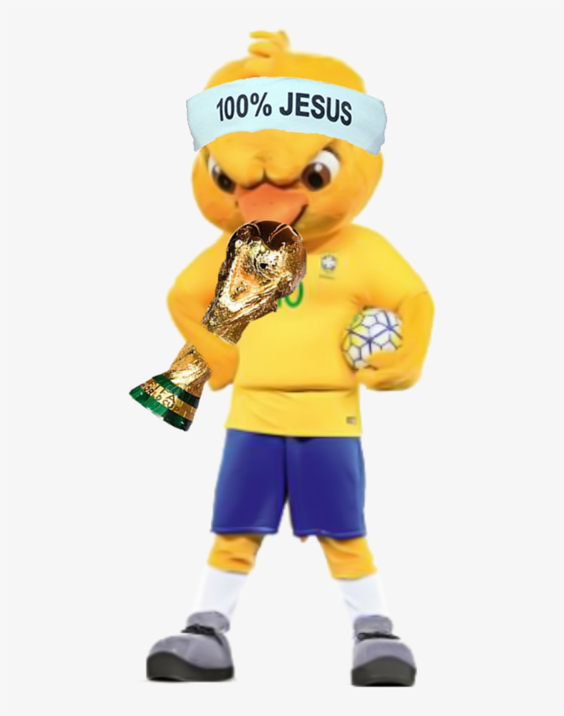 Brasil Brazil Canarinho Pistola Mascote Hexa Copa - Mascote Canarinho Pistola Png, transparent png #2875417