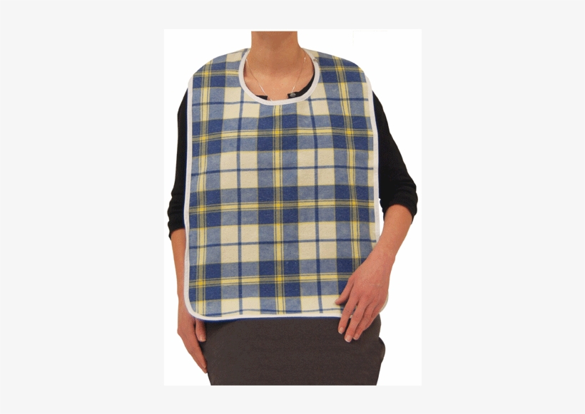 Buy Lifestyle Flannel Adult Feeding Bibs Online Used - Drive Medical Flannel Bib, transparent png #2875599