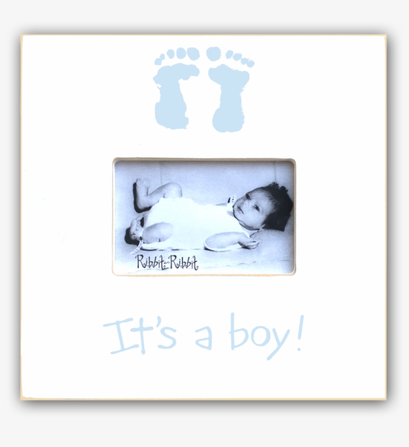 It's A Boy Footprints - Child Is Born Cream Picture Frame, transparent png #2875729