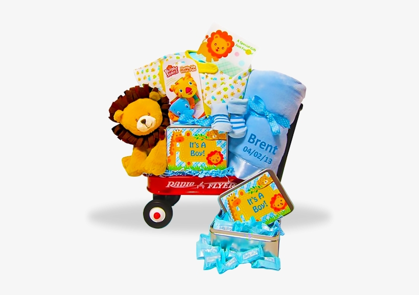 It's A Boy Wildlife Mini Wagon With Lion And Personalized - Radio Flyer, transparent png #2875977