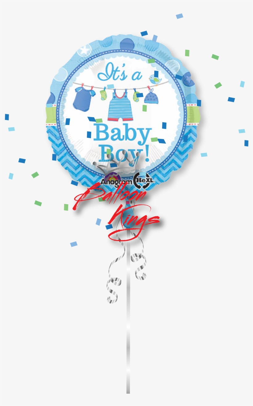 Its A Boy Onesie Clothesline - Baby Boy Shower, transparent png #2876268