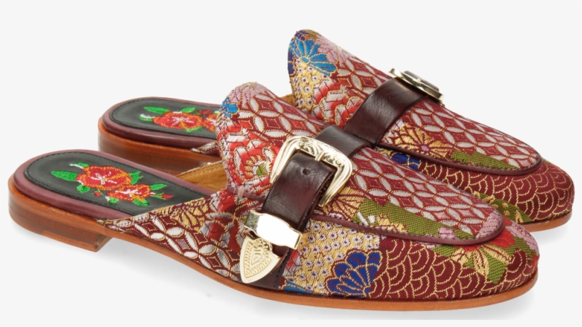 Mules Scarlett 13 Textile Glory Plum - Textile, transparent png #2876544