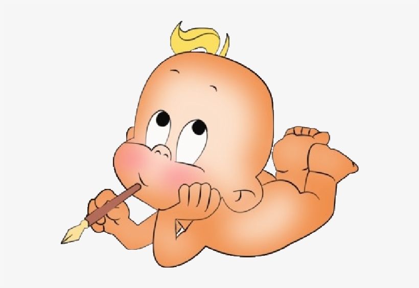 Funny Baby Clip Art Baby Writing Cartoon Free Transparent Png
