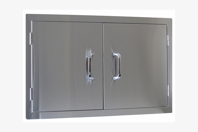 Stainless Steel Double Storage Door - Beefeater 23150 Double Access Door, Gray, transparent png #2877295