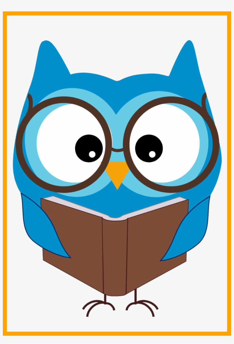 Fall Pumpkin Owl Clipart - Transparent Background Reading Clipart, transparent png #2877354