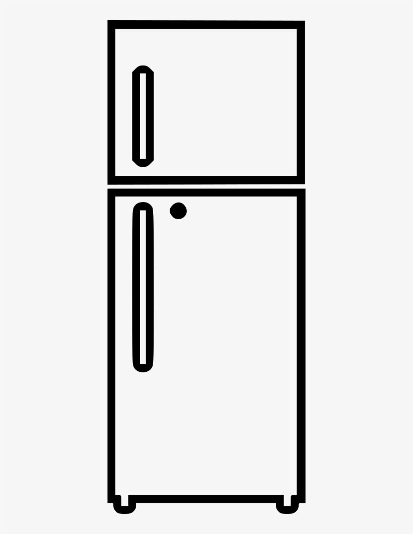 Double Door Refrigerator - Refrigerator Icons Png File, transparent png #2877615