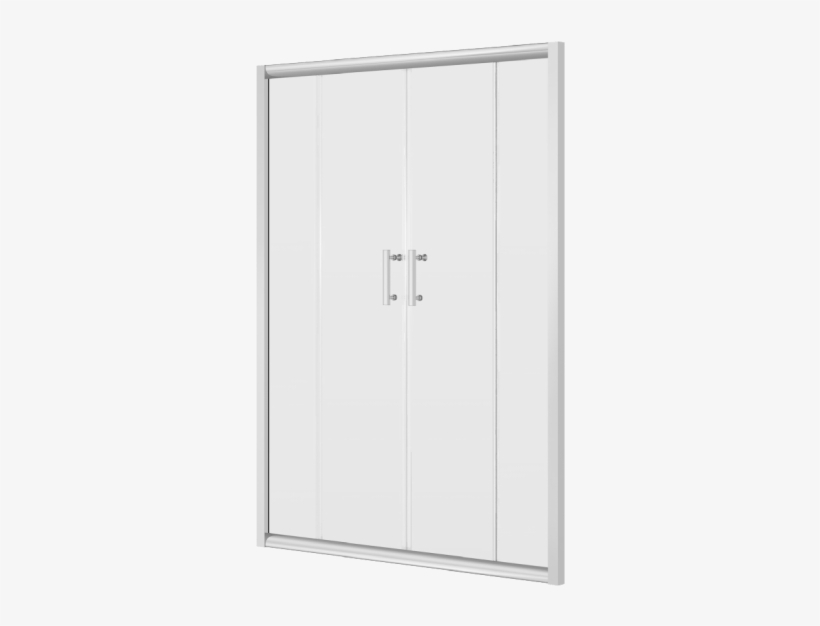 Double Door Png Download - Sliding Door Shower Enclosure, transparent png #2877693