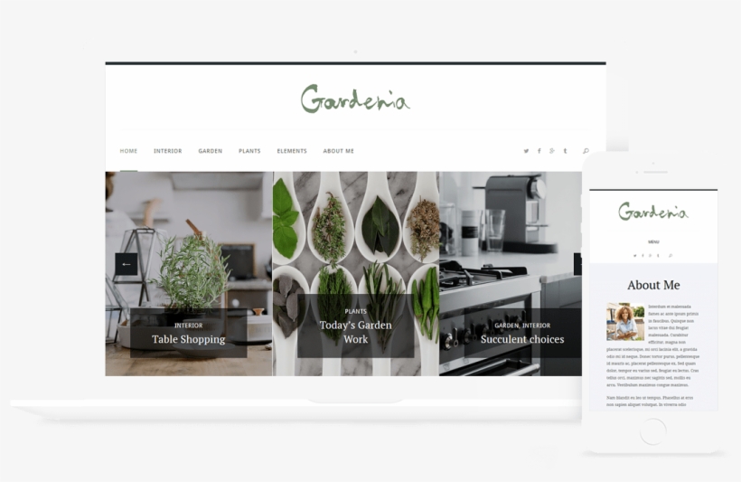 Gardenia Wordpress Personal Blog Theme - Interior Design, transparent png #2878013