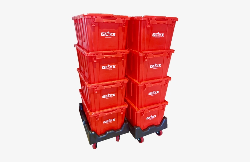 Plastic Moving Boxes - Geaux Crates, transparent png #2878331