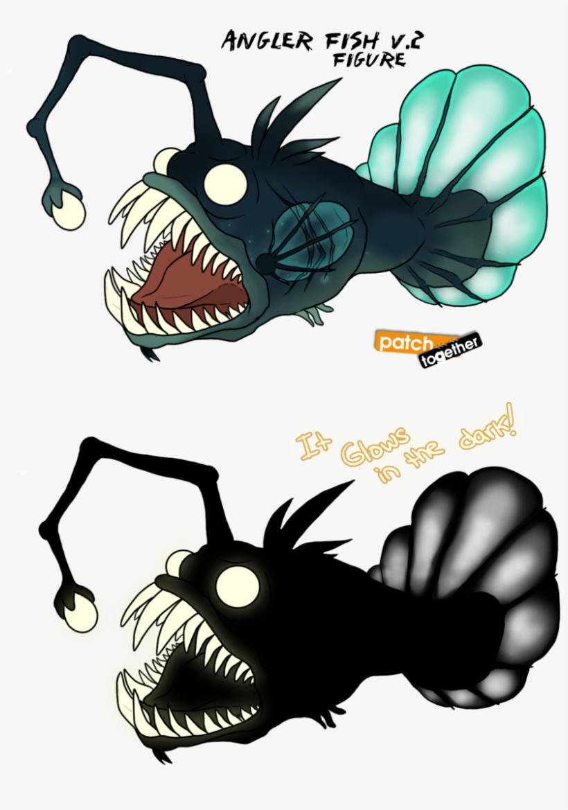 Angler Fish V - Angler Fish Drawing Cute, transparent png #2878472