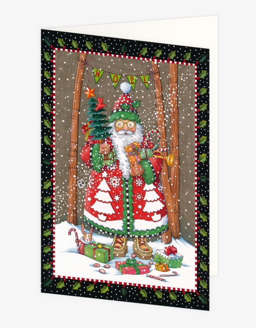 Jolly Santa Boxed Christmas Cards Jolly Santa Boxed - Christmas Cards, transparent png #2879176