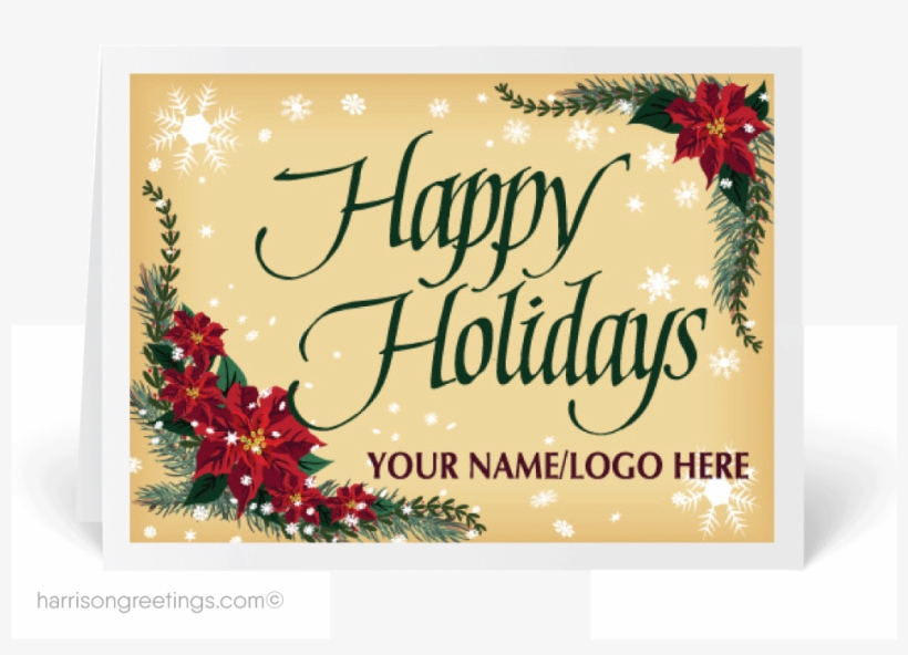 Famous Personalized Business Christmas Cards Embellishment - Greeting Card, transparent png #2879208