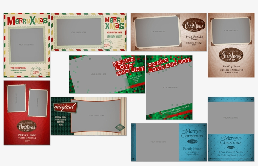 Retro Christmas Cards Photoshop Psd - Laptop, transparent png #2879274