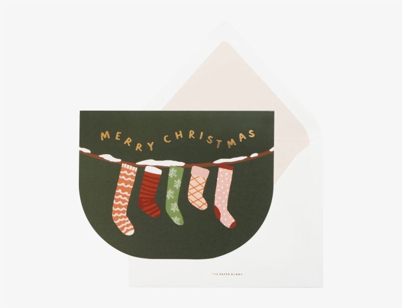 Merry Christmas Stocking Card Merry Christmas Stocking - Christmas Day, transparent png #2879547