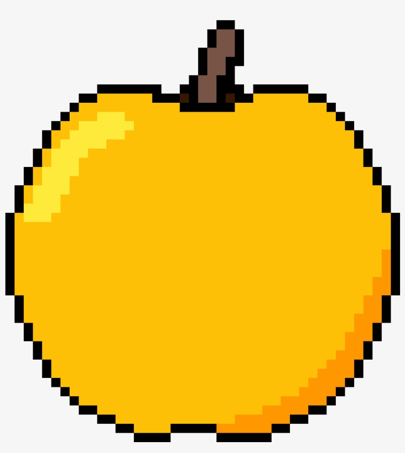 Golden Apple Minecraft Pixel Art Emojis Free Transparent PNG