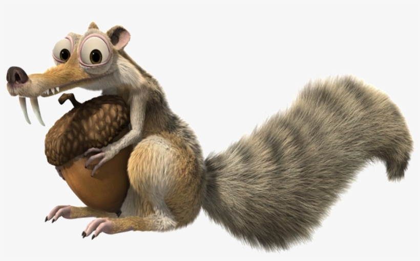 Ice Age Squirrel Glass Png Image - Ecureuil Age De Glace, transparent png #2880288